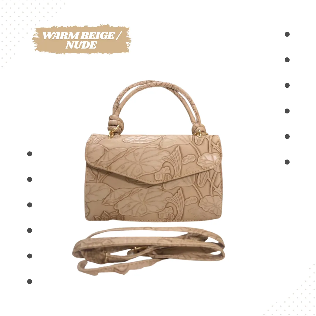 Floral Koi Top-Handle Bag