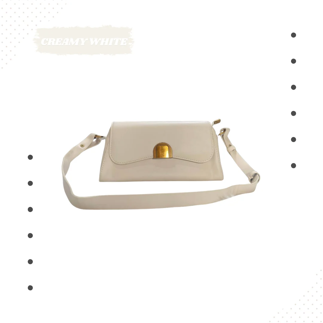 Vintage Gold Arch Clasp Shoulder Bag