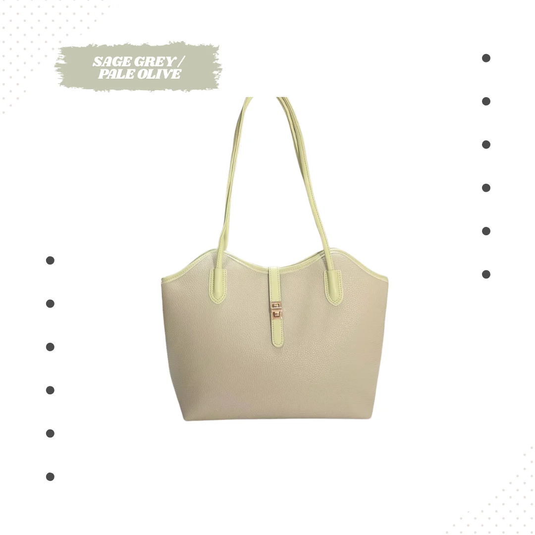 Premium Pebbled Leather Tote Bag